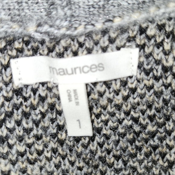 Maurices | Gray Leopard Sweater - Picture 4 of 5